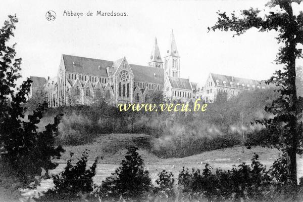 ancienne carte postale de Maredsous Abbaye de Maredsous