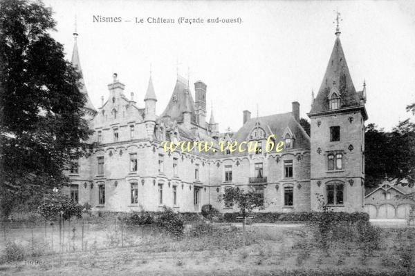 ancienne carte postale de Nismes Le Château (Facade Sud-Ouest)