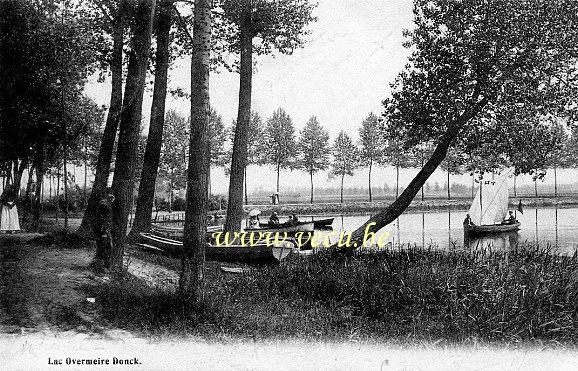 ancienne carte postale de Overmere Lac Overmere Donck