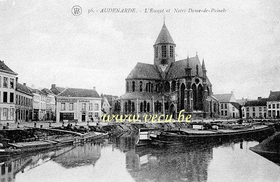 ancienne carte postale de Audenarde L'Escaut et Notre-Dame-de-Pamele