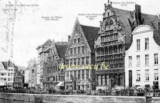 postkaart van Gent Graslei