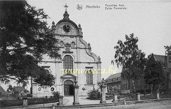 postkaart van Meerbeke Parochiale Kerk