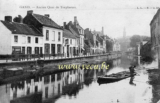 postkaart van Gent Ancien Quai de Terplaeten