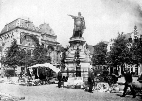 postkaart van Gent Vrijdag's markt