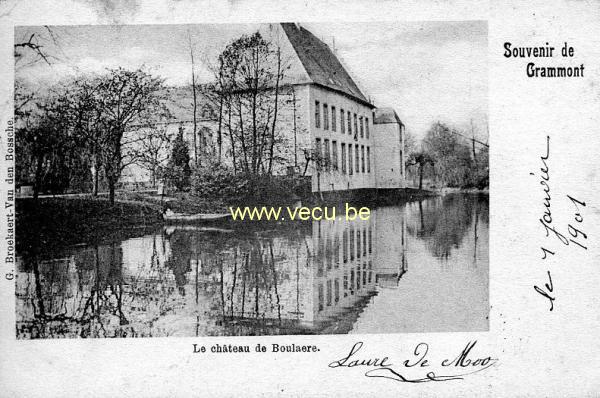 ancienne carte postale de Grammont Le château de Boulaere