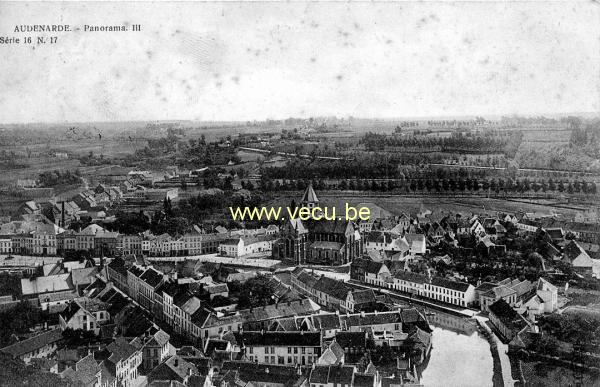 ancienne carte postale de Audenarde Panorama