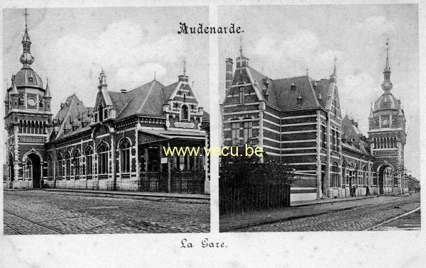 postkaart van Oudenaarde La Gare