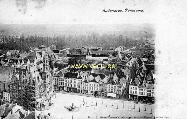 ancienne carte postale de Audenarde Panorama