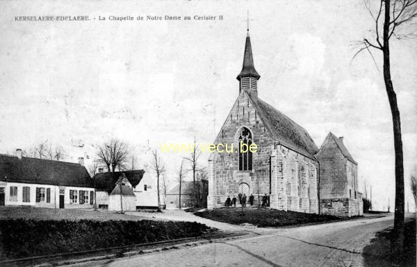 ancienne carte postale de Kerselare-Edelare La Chapelle de Notre-Dame au Cerisier