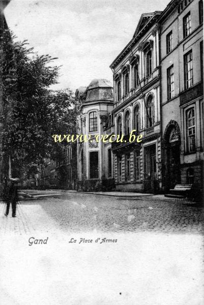ancienne carte postale de Gand La Place d'Armes