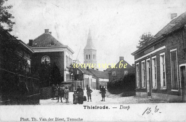 ancienne carte postale de Tielrode Le village
