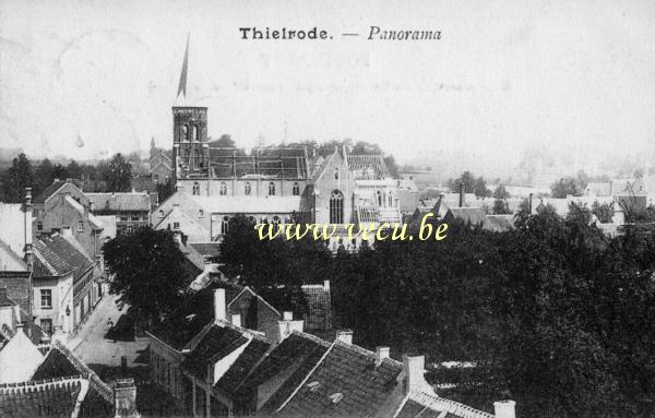 ancienne carte postale de Tielrode Panorama