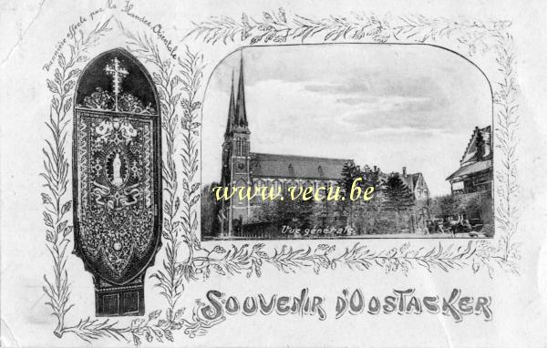 postkaart van Oostakker Souvenir d'Oostacker