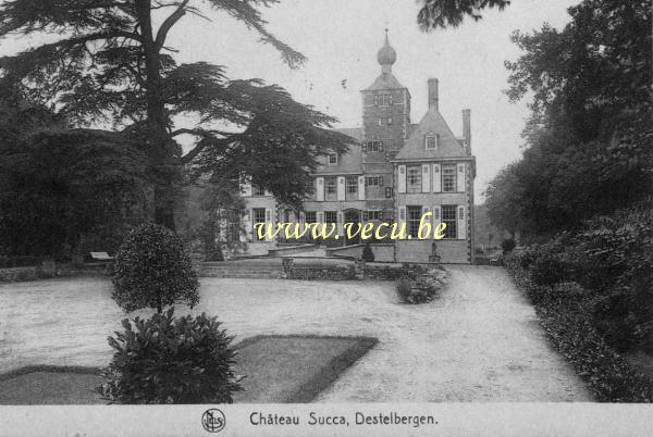 ancienne carte postale de Destelbergen Château Succa