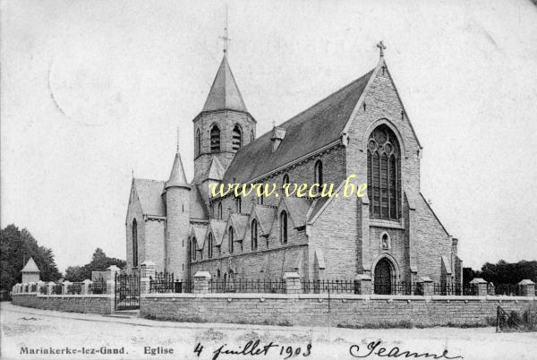postkaart van Mariakerke (O.V.) Kerk