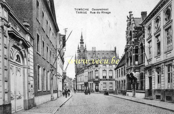 ancienne carte postale de Tamise Rue du rivage