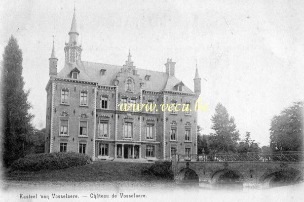 ancienne carte postale de Vosselare Château de Vosselaere