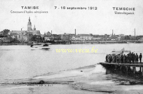 ancienne carte postale de Tamise Concours d'hydro-aéroplanes