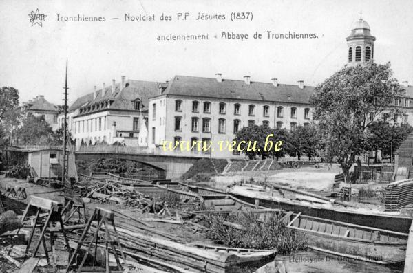 postkaart van Drongen Noviat des P.P Jésuites anciennement Abbaye de Tronchiennes