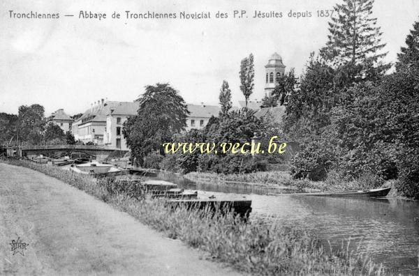 ancienne carte postale de Tronchiennes Abbaye de Tronchiennes - Noviciat des P.P Jésuites depuis 1837