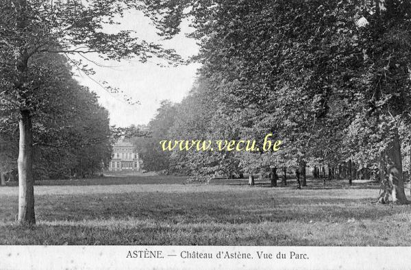 postkaart van Astene Château d'Astène - Vue du parc