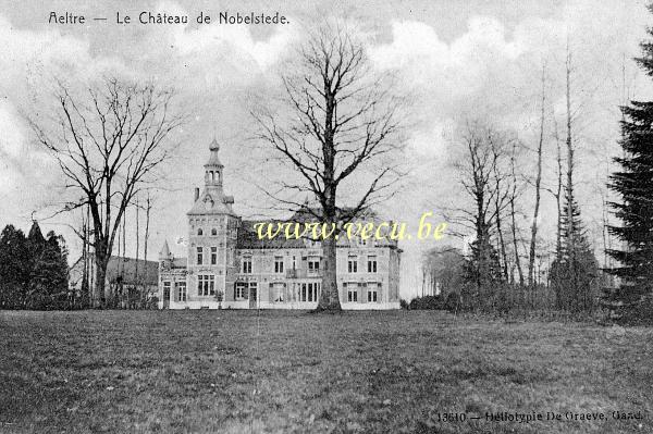 ancienne carte postale de Aalter Le château de Nobelstede