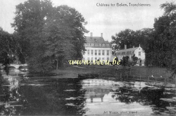 ancienne carte postale de Tronchiennes Château ter Beken