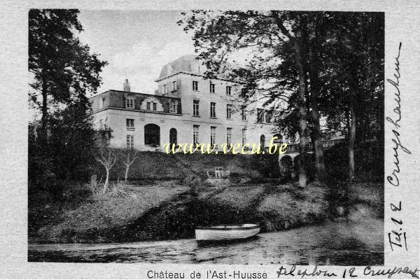ancienne carte postale de Zingem Château de l'Ast - Huise