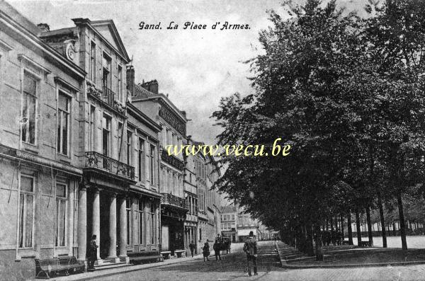 postkaart van Gent La place d'Armes