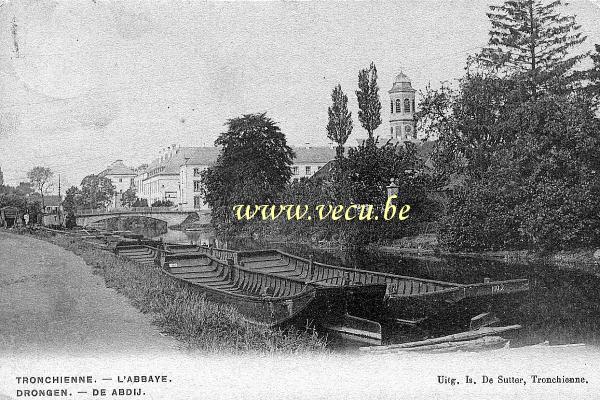 ancienne carte postale de Tronchiennes L'abbaye