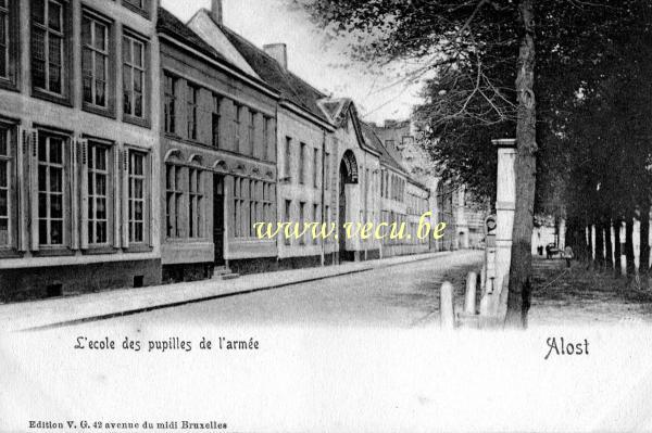 postkaart van Aalst L'école des pupilles de l'armée