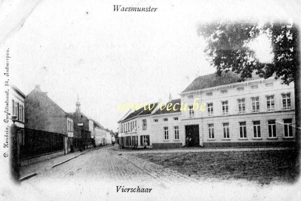ancienne carte postale de Waesmunster Vierschaar