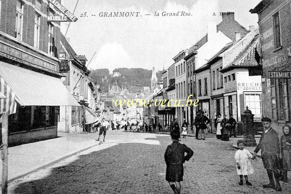 ancienne carte postale de Grammont La Grand'Rue