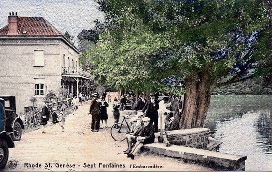 postkaart van Sint-Genesius-Rhode Sept Fontaine - L'Embarcadère