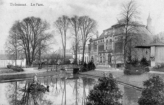 ancienne carte postale de Tirlemont Le Parc
