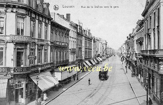 postkaart van Leuven Bondgenotenlaan (Statiestraat)
