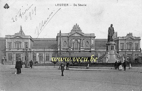 postkaart van Leuven Station Leuven