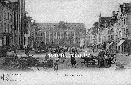 postkaart van Leuven Oude Markt