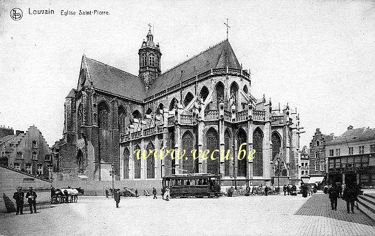 postkaart van Leuven Sint-Pieterskerk