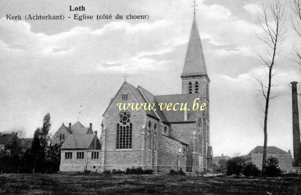 ancienne carte postale de Lot Eglise côté du choeur