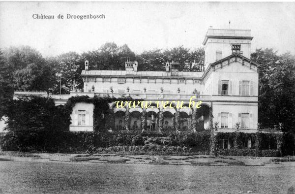ancienne carte postale de Drogenbos Château de Droogenbosch