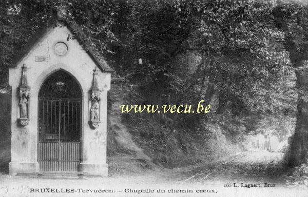 ancienne carte postale de Tervueren Chapelle du chemin creux