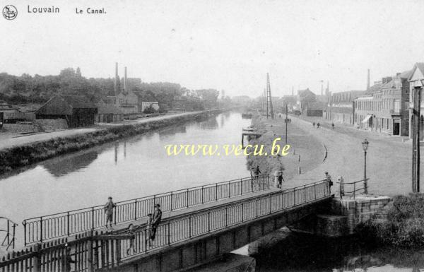 postkaart van Leuven Het kanaal