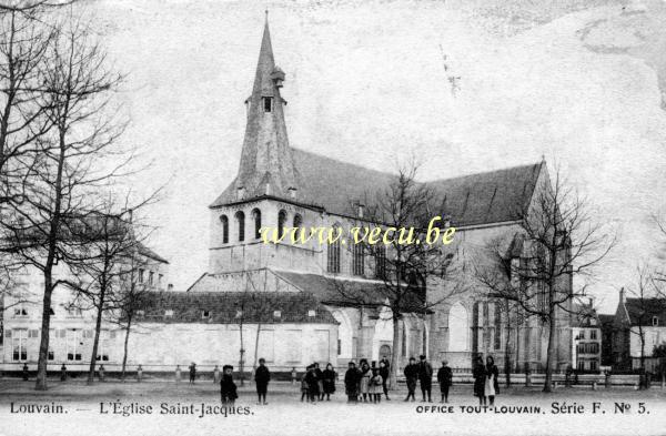 postkaart van Leuven Sint-Jacobskerk