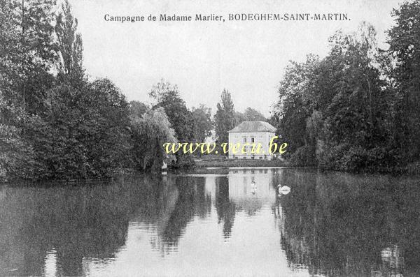 ancienne carte postale de Dilbeek Campagne de Madame Marlier, Bodeghem-Saint-Martin