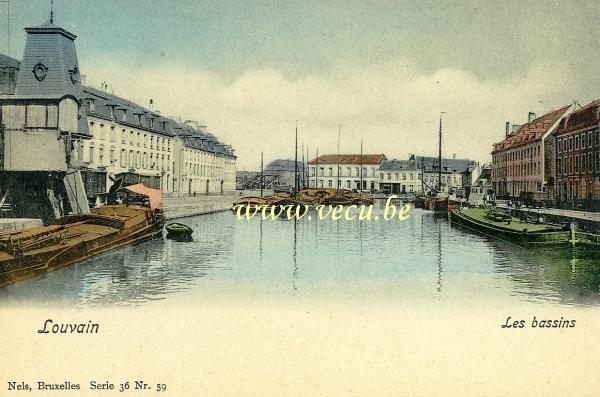 postkaart van Leuven Vaartkom