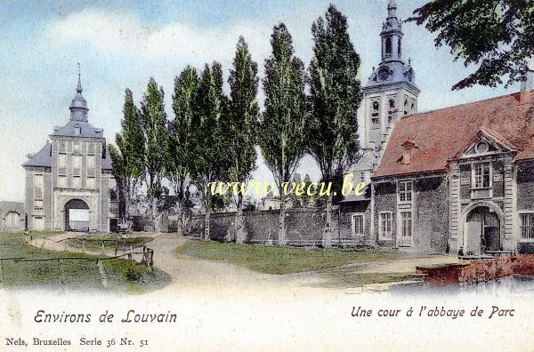 postkaart van Leuven Abdij van Park