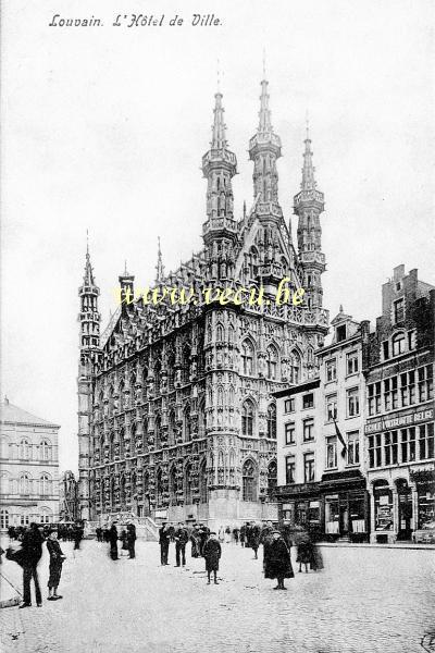 postkaart van Leuven Stadhuis