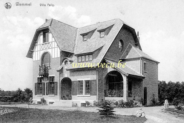 ancienne carte postale de Wemmel Villa Fally