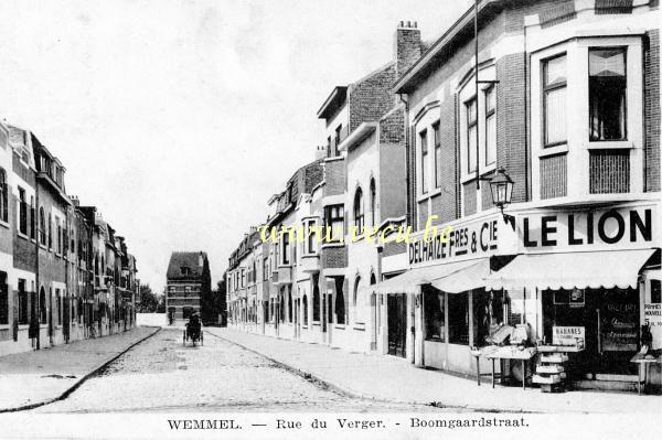 ancienne carte postale de Wemmel Rue du verger